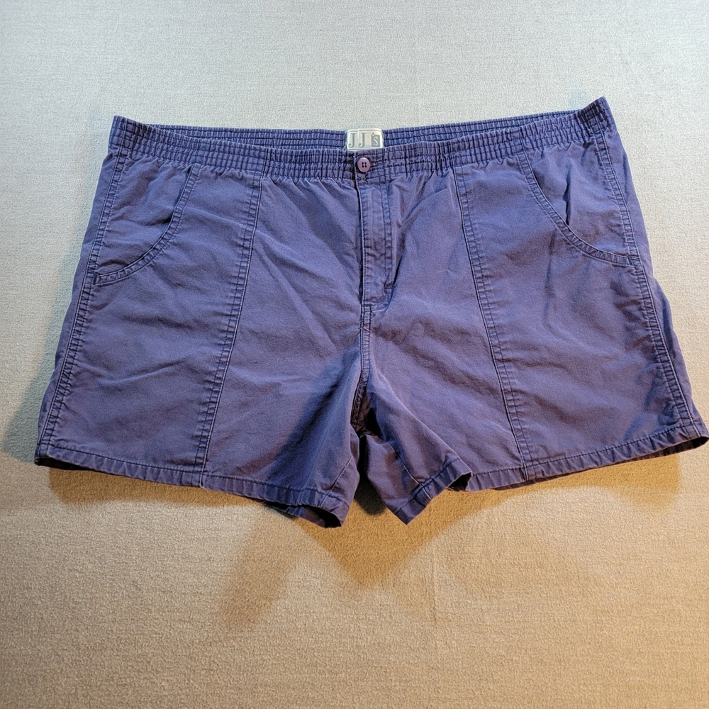 JJ's Casual Shorts Mens 40 Blue Excellent Elastic Waist Cotton Pockets 804